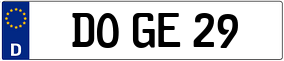 Truck License Plate